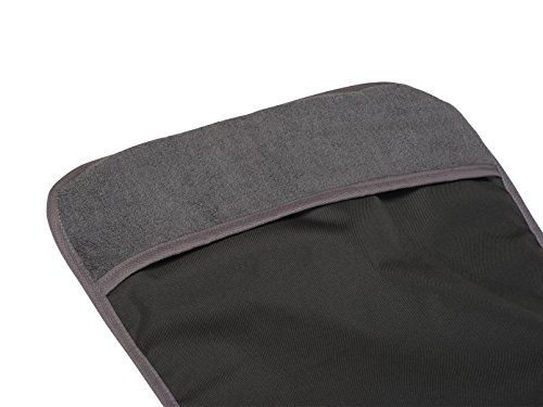 2er Set gepolsterte Sitzauflagen in Anthrazit; 125 x 54 x 1/2 cm; Campart Travel CH-0614 - 4