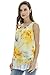 Bearsland Women's Chiffon Sleeveless Summer Breastfeeding Nursing Top Yellow UK Size 14-16