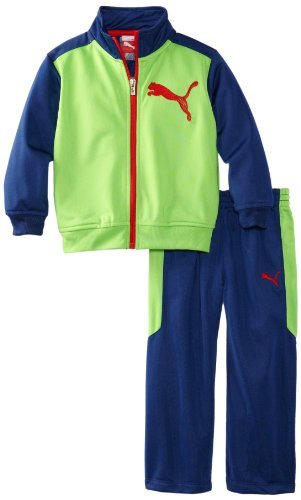 PUMA - Kids Baby-Boys Infant Cat Colorblock Promo Tricot, Jasmine Green, 24 Months Color: Jasmie Green Size: 24 Months Infant, Baby, Child