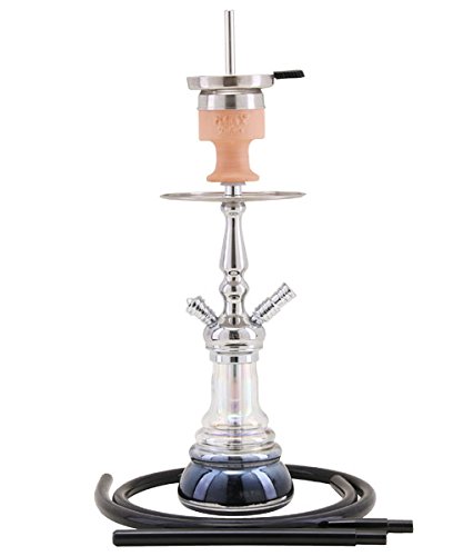 Preisvergleich Produktbild Amy Shisha 340 little Zuri Rainbow Silver-Shaft black