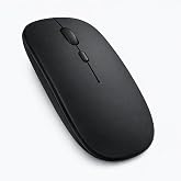 Sneezy Type-C Şarjlı Bluetooth Mouse MacBook iPad Laptop Uyumlu İnce G&ouml;vde Dongle ve Kablo Dahil Siyah
