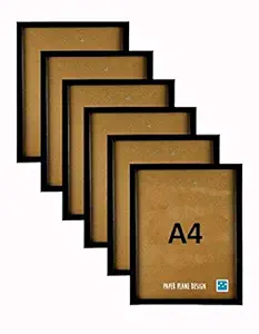 Paper Plane Design Photo Picture Frame Set Collage For Home Decor Office Decor Set of 6 A4 Frames(G)