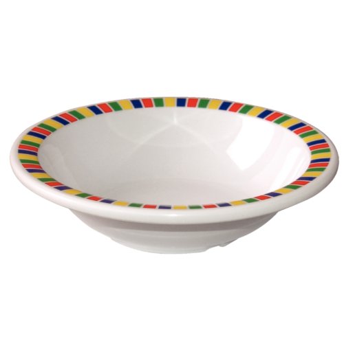 Olympia 6670 Kristallon Fairground Melamine Bowl - 150mm 6" (Box 12), White