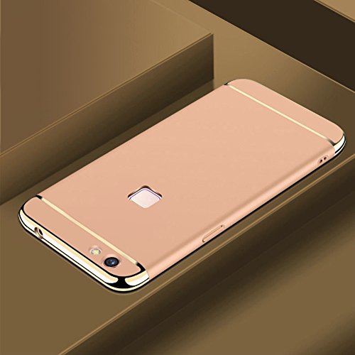 XORB® Vivo V7 Plus 3in1 Hybrid Hard Back Cover Electroplating Case For Vivo V7 Plus (Gold)