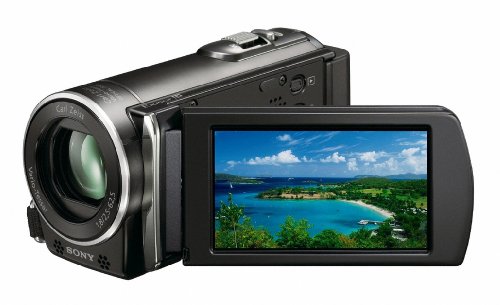 Sony HDR-GW77E CX115 Camcorder HD Flash, 25 x Optical Zoom, 6.7 cm (2.7 Zoll) Display)