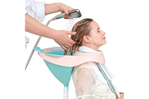 FUROMG Cuenco de lavado de cabello Cuenco de champú Lavabo Portátil Salón Peluquería Móvil Lavado Cabello Lavabo Backwash Cuenco de champú