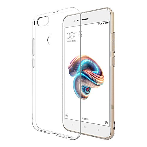 XiaoMi Mi 5X Funda - SMTR Estuche de silicona cubierta Slim TPU Cover Funda para XiaoMi Mi 5X  transparente
