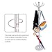 Hapilife 15 Hanging Hook Traditional Floor-Standing Hat and Coat Stand With Marble Base - Multiple Colour (Silver)