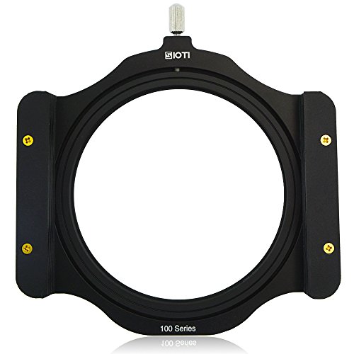 SIOTI 100mm Square Z series Aluminum Modular Filter Holder + 77mm-82mm Aluminum Adapter Ring for Lee Hitech Singh-Ray Cokin Z PRO 4X4" 4x5"4X5.65" Filter (77mm)