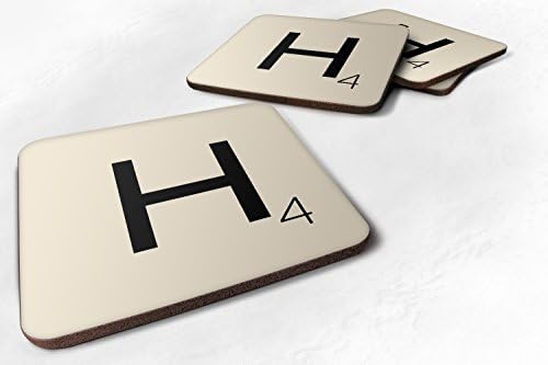 Letter "H" Scrabble Inspired Tile Letter Novelty Game Fun Gift Tea Coffee Cup Mug Coaster - iCaseCreative