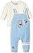 Julius Hüpeden Baby Boys 413270 Dungarees, Multicoloured (Baby Blue/Ecru 240020), 0-3 Months (Herstellergröße: 62)
