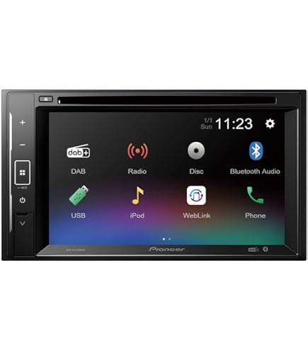 Pioneer AVH-A3200DAB Autoradio 2 DIN | Touchscreen 6,2'' ClearType | Bluetooth, DAB+, USB | Equalizzatore Grafico 13 Bande | Weblink