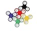 Produktbild Finger Spinner Anti-Stress Spinner Ø 6,2 cm ideal für Kinderhände Farbauswahl, Farbe:Blau