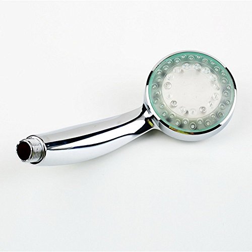 SANVA 7 Farbe LED Duschkopf Duschbrause Brausekopf mit Licht Farbwechsel Automatic - 4