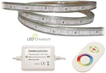 30 m Professional RGB LED Strips. Set of (60 LED/m IP68 230 V) with Controller and Remote Control