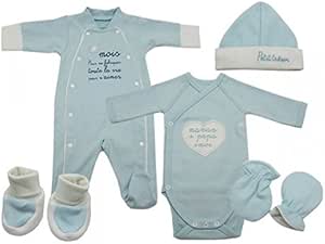 And Co Vetement Bebe Trousseau Naissance Garco Bleu Bio Couleur Bleu Taille Naissance 50 Cm Amazon Fr Vetements