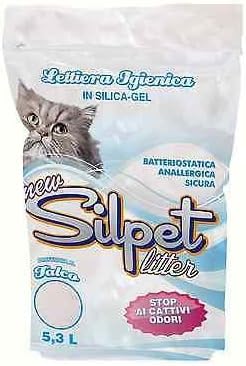 Silpet lettiera in silicio 5.3 litri profumata al talco