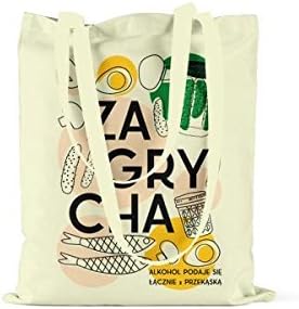 Funny Tote Bag, Reusable Grocery Tote, Funny Poland Gift, ECRU