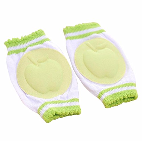 Kolylong Baby Safety Crawling Elbow Cushion Toddlers Knee Pads Protector (Green)