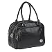 Lassig Multizip Style Diaper Bag includes matching Bottle Holder, Changing Mat and Stroller Hooks and lots of compartments for Changing your baby, Black