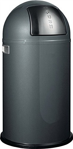 Preisvergleich Produktbild Abfallsammler Pushboy 50l graphit H.755xD.390mm Einsatz a.Stahl