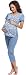 Be Mammy Women's Maternity Pyjamas BE20-116 (Blue, M)
