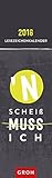 N Scheiß muss ich 2016: Lesezeichenkalender Geschenk