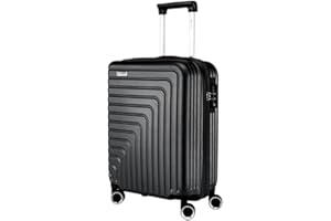 R Roncato Trolley FIBRA, espandibile (NERO, S)