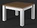 Produktbild Couchtisch Kiefer Vollholz massiv weiß/braun Lagopus 05 - Abmessungen: 90 x 90 x 50 cm (B x T x H)