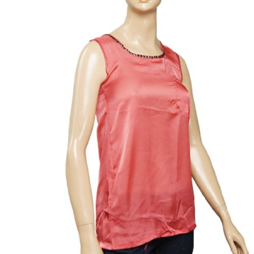 Move&Moving(TM) XS Watermelon Red Patch Pocket U Neck Tank Top for Woman