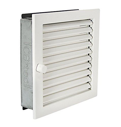 Warmluftgitter WG 2323 W Weiss 230 x 230 mm mit Einbaurahmen - 2