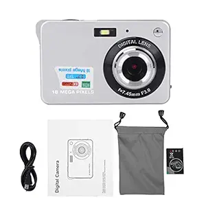 HD Digital Children Camera, 94 * 60 * 24mm USB 2.0 Children Digital Camera, 3 Colors Girls for Kids Toddlers Boys(Silver)