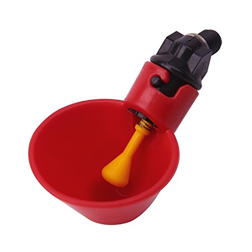 LANDUM volaille Eau Potable Tasses Plastique volaille Poulet Poule Abreuvoir Automatique Bird