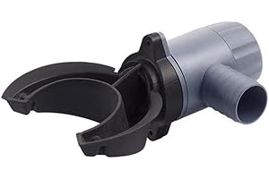 Collecteur de pluie Garantia Rapido (pour tuyaux de descente de 70 à 100 mm, collecteur d'eau de pluie pour barils de pluie, pour des surfaces de toit jusqu'à 80 m²) 503070, gris