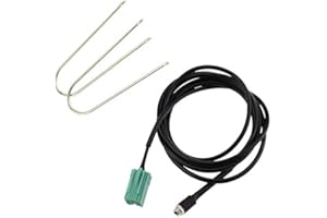 KASER Câble Aux pour Voiture Renault Clio Espace Kangoo Koleos Laguna Megane Modus Scenic Twingo de 2005-2012 Update List Adaptateur Entrée Connecteur Jack Femelle 3,5 mm + Kit d'extraction