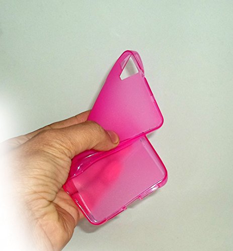 Funda de Gel Silicona para BQ AQUARIS M5 color ROSA - Envio por mensajeria URGENTE