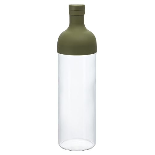 Hario Filter Bottle 750 ml, Glas, olivgrün