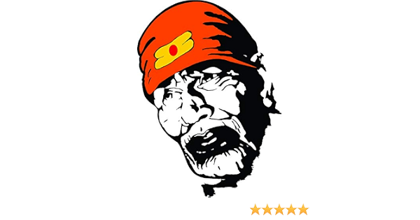 SS Stickers Sai Baba (3 inch X 4 inch 