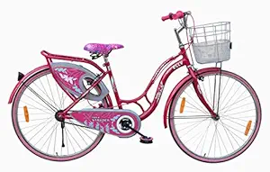 Cyclo India Stryder Elly SLR Model- Ladies Full Heavy Tyre Steel Road Bike Uninstalled Speed Bicycle , Age - 12 + Years Old, Person Height- 5 to 6 Feet, Cycle Size- 26