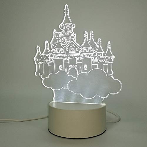 Preisvergleich Produktbild Nachtlicht 3D USB-Einsteckschalter-Schlafzimmerbett führte Bunte Note der kleinen Tischlampenschlafsaaldekoration kreativen Feriengeschenkhimmelwand USB-Datenleitung