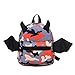 Produktbild jEZmiSy Kindergarten-Schultasche, Fledermaus Flügel Tarnen Kinder Anti-verloren Rucksack Kinder, Lager Tasche, zubehör für kleidung Red