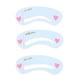 Liroyal Reusable Different Shapes Eyebrow Shaping Stencils Grooming Kit
