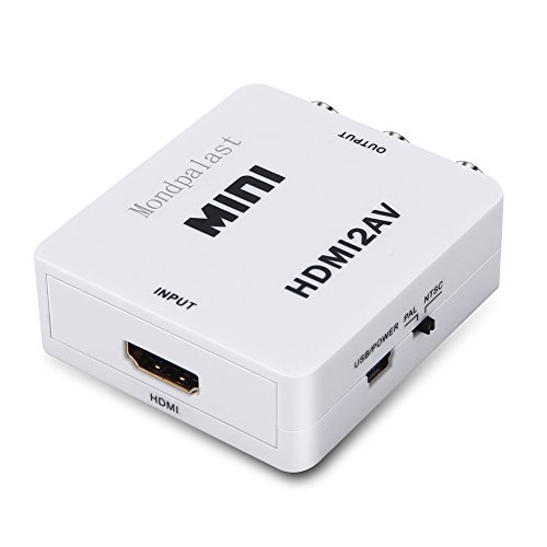 Hipopapo RP-140SA – Signalkonverter HDMI auf RV RCA, weiß - 2