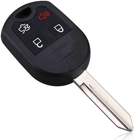 Tutent Replacement Car Key Shell Remote Key Case Key Cover 4 Buttons for Ford Mercury Mariner Milan Fusion Lincoln Edge Escape Taurus Mustang Expedition Explorer Flex