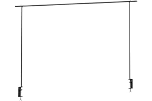 AGP ADVANCED GLOBAL PRODUCTIONS Over Table Dinner Party Decorations Adjustable Frame Hanging Rail Display Arch (Black)