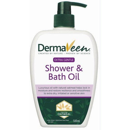 DermaVeen Extra Gentle Shower and Bath Oil 500mL