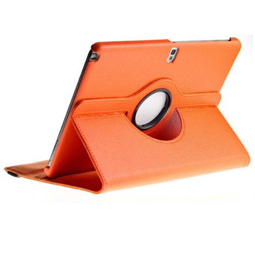 SVS-Trade Samsung Galaxy Note 2014 Edition 360 ° rotierbare Schutz Tasche Smart Cover 10.1 Zoll (Orange) - 2