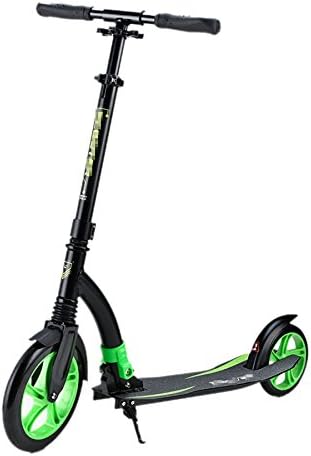 ZHXUANXUAN Adult Scooter - Folding Handle Bar - Smooth And Fast Ride,Green-OneSize