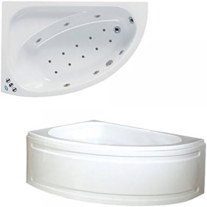 Plumbers Choice Keeley System 3 Acrylic Corner Whirlpool &amp; Airpool Spa Bath 1500mm x 1000mm Right Hand