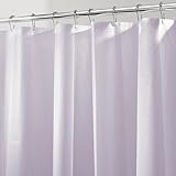 mDesign PVC-freier Duschvorhang aus PEVA – wasserabweisender Badewannenvorhang mit 12 rostfreien Metallösen – 180 x 180 cm – lavendelfarben